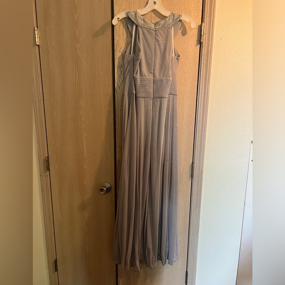 Silver formal dress